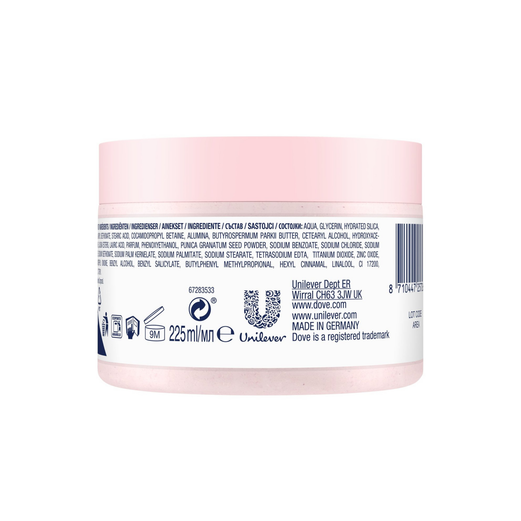 Pomegranate Shower Exfoliating Body Scrub