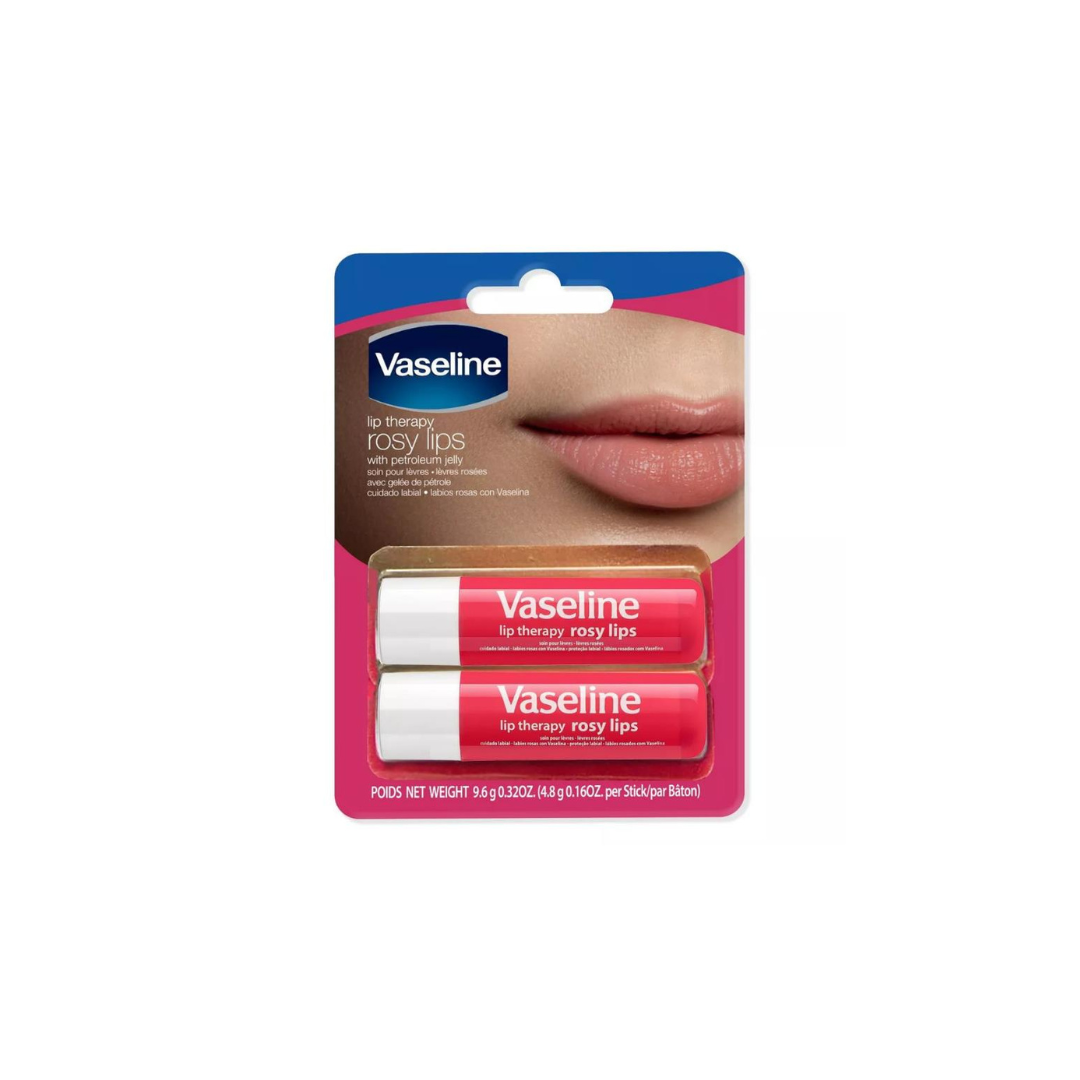 Lip Therapy Stick, Rosy Lips (Twin Pack)