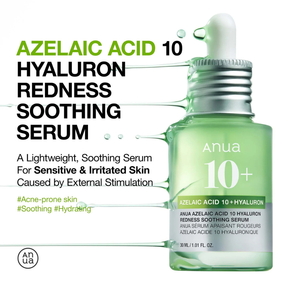 Azelaic Acid 10% + Hyaluron Redness Soothing Serum 30ml