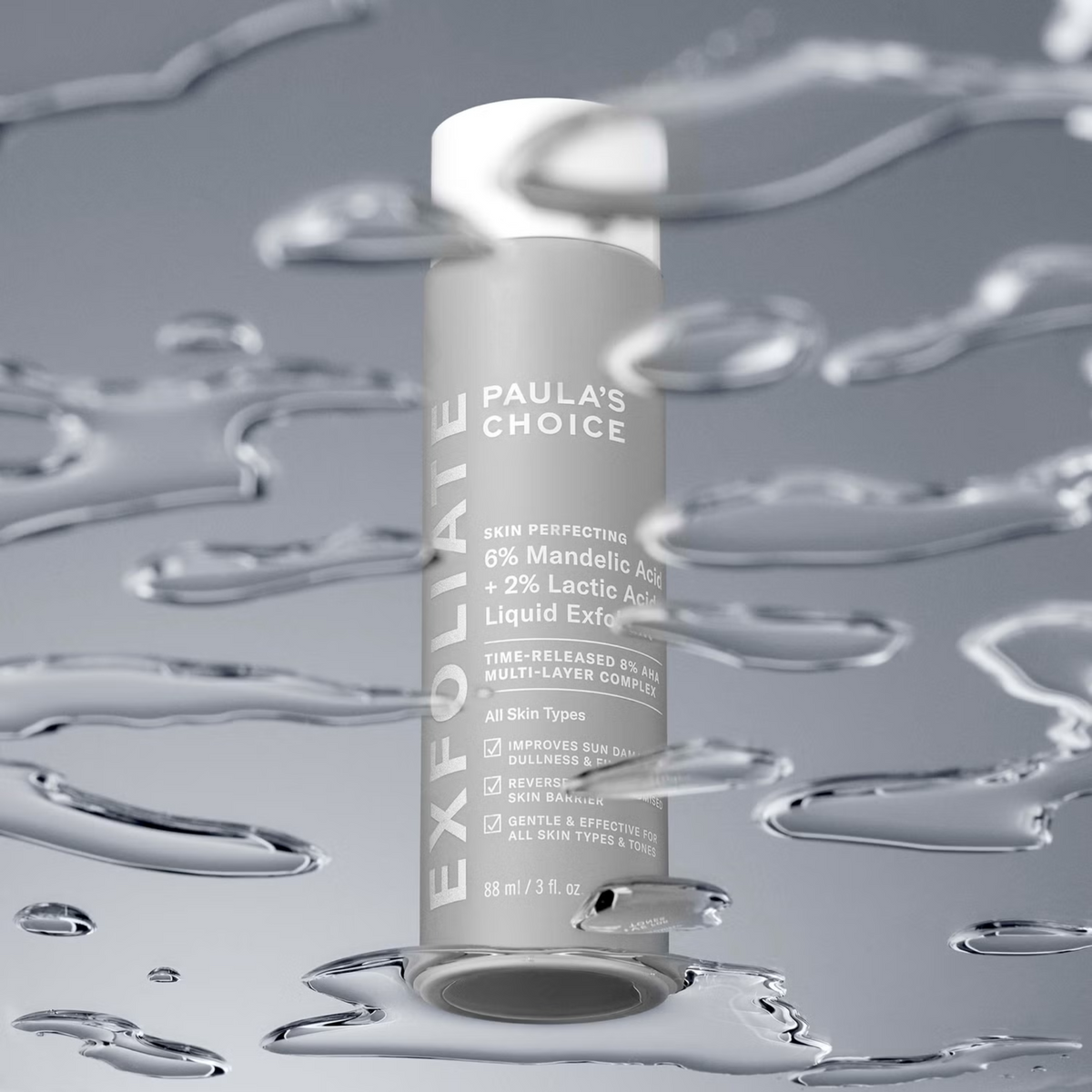 Skin Perfecting 6% Mandelic Acid + 2% Lactic Acid Liquid Exfoliant