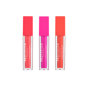 Profusion Cosmetics Lip Trio High Shine Lip Gloss - Brights